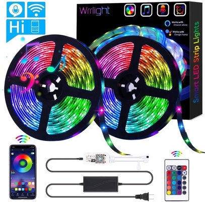 80 CRI 5m 10m 20m Wifi Smart Led Strip Light con controllo remoto RGB Ambient Light