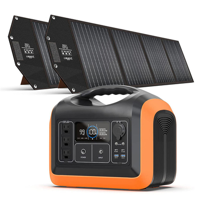 Centrale elettrica solare portatile 600W 595.2Wh per all'aria aperta Campeggio Viaggi Caccia Blackout