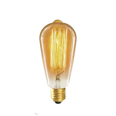 Lunga durata di vita 6W lampadina a filamento a LED dimmabile in luce gialla calda ambra per base E26