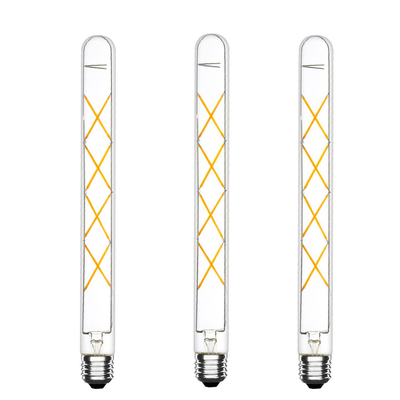 Materiale del corpo della lampada GLASS CRI Ra 80-90 Lampada a LED Luce T33 8W E26 E27 Lampada a filamento