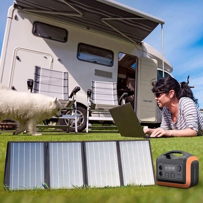 Supporto di ricarica rapida 1200w Batteria portatile Power Station con pannello solare per esterni