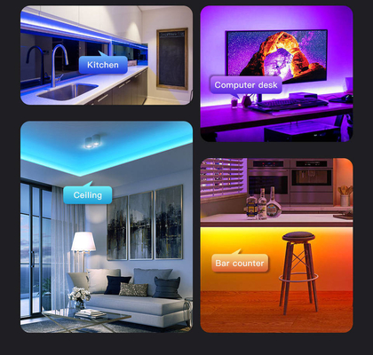 85-265V Input Voltage Intelligent Lighting LED Grow Light Strip 5 metri per il campeggio