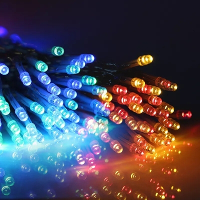 200LED RGB Lampade da giardino solari Ignifuga Lampade a corda di Natale per esterni IP65