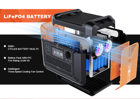 Centrale elettrica solare portatile 600W 595.2Wh per all'aria aperta Campeggio Viaggi Caccia Blackout