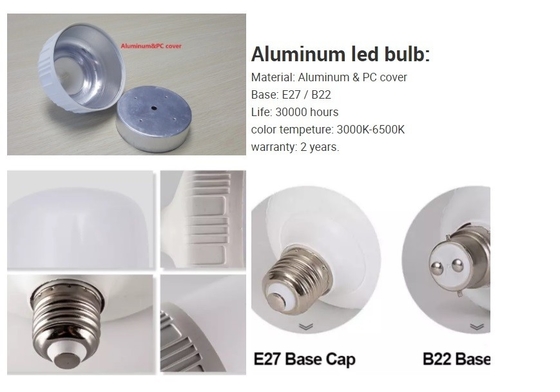 20000 ore di durata di vita lampadine a LED a forma di T per la casa e CE Rohs certificato