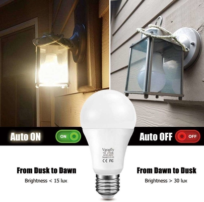Lampada a sensore intelligente E27 Sensore di luce notturna Lampada a LED con rilevamento del movimento del radar PIR