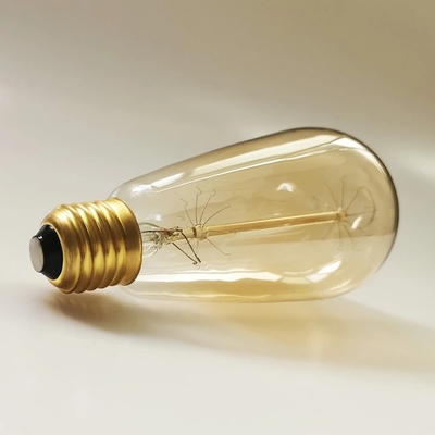 Lunga durata di vita 6W lampadina a filamento a LED dimmabile in luce gialla calda ambra per base E26